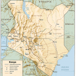 map of kenya